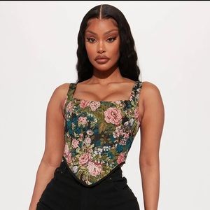 Floral Corset Top